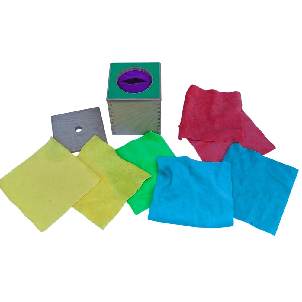 Lovevery Magic Tissue Box 7 Tissues Sensory‎ Montessori Kit 6-12 M Infant Toy